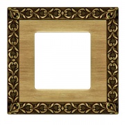 Рамка на 1 пост гор./верт., цвет bright patina