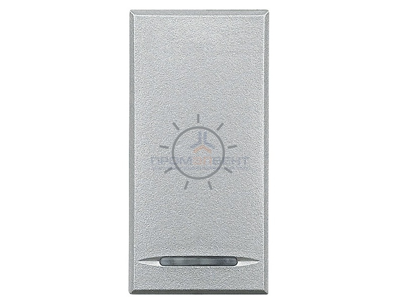 Axolute Клавиши с символами для системы автоматизации для 1 функции - 1 модуль, Лампа, цвет алюминий