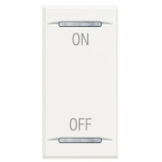 Axolute Клавиши с символами для системы автоматизации для 2 функций - 1 модуль, ON-OFF, цвет белый