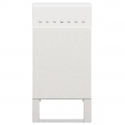 LivingLight Клавиша с 1 отверстием для вставки символа, размер 1 модуль, цвет белый