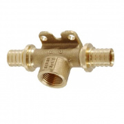 Тройник переходной с внутренней резьбой и креплением REHAU RX - 20 x 1/2" x 16 (бронза для RAUTITAN)