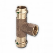 Тройник с переходом на внутреннюю резьбу Viega G3 Sanpress 2217.2 - 15 x 1/2"