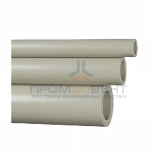 Труба полипропиленовая FV-Plast CLASSIC - 75×6,8 (PN10, штанга 4м, цвет серый)