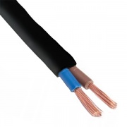 Провод осветительный ШВВП 2х0,75 ГОСТ черный (Севкабель)