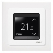 Терморегулятор Devireg Touch с датчиком пола и воздуха белый