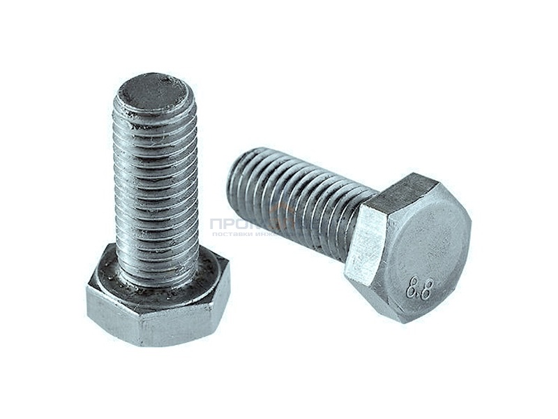 Болт М10х60 с шестигранной головкой оцинкованный DIN933