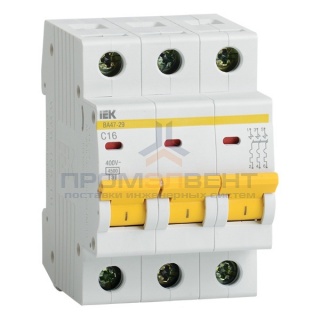 Автоматический выключатель ВА47-29 3Р  4А 4,5кА характеристика С ИЭК (автомат)